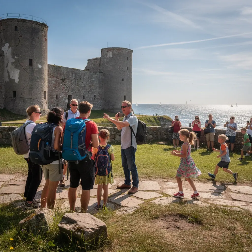 Reisijad naudivad jalutuskäiku vanades kaluriküladest ja kaunitest randadest.